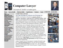 Tablet Screenshot of computerlawyer.ca